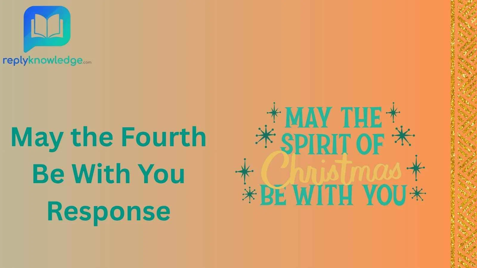 May the Fourth Be With You Response