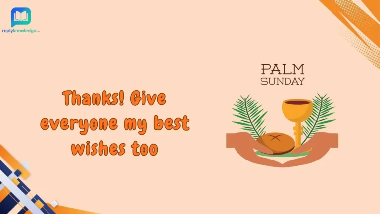 response to happy palm sunday