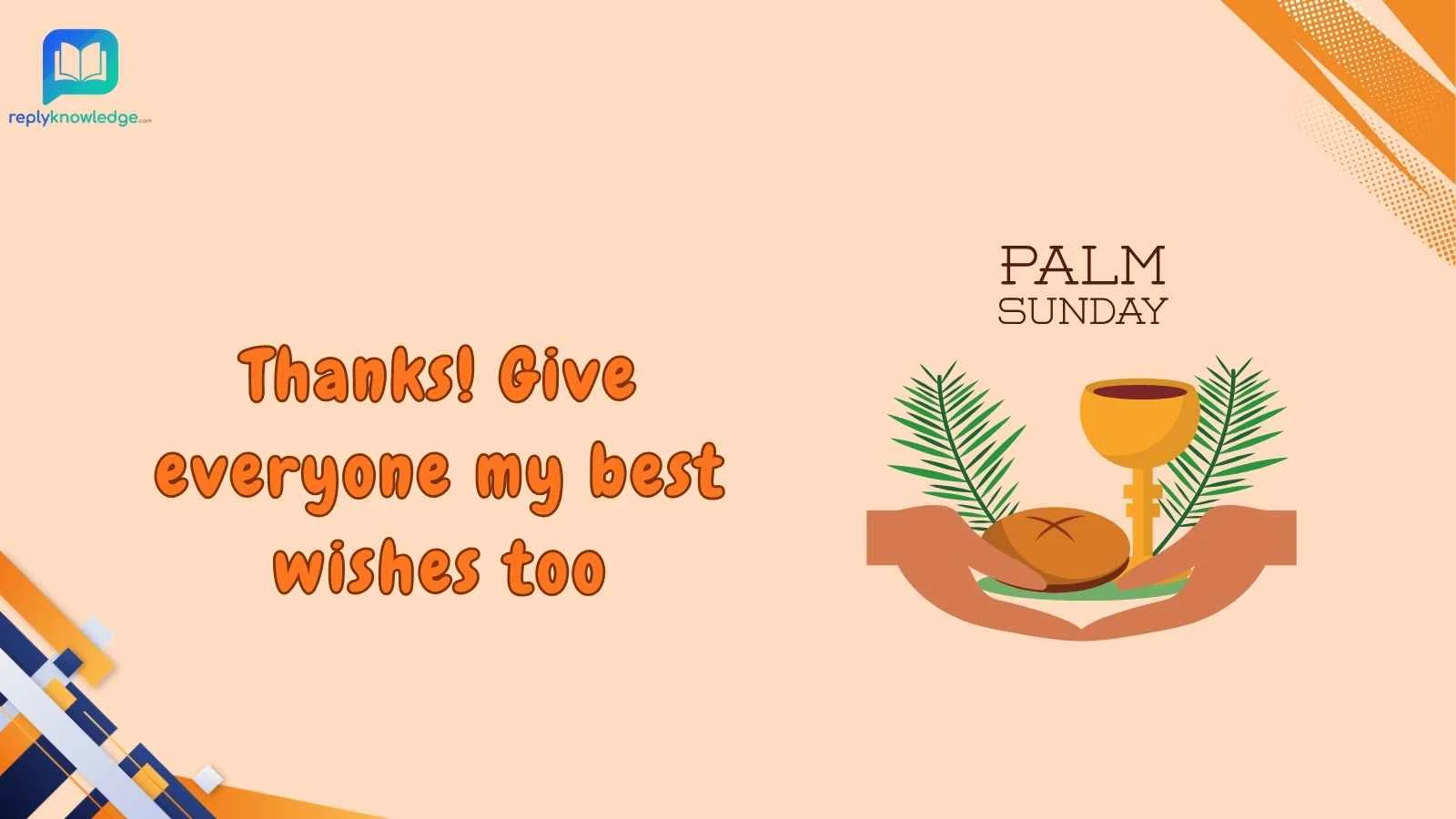 response to happy palm sunday